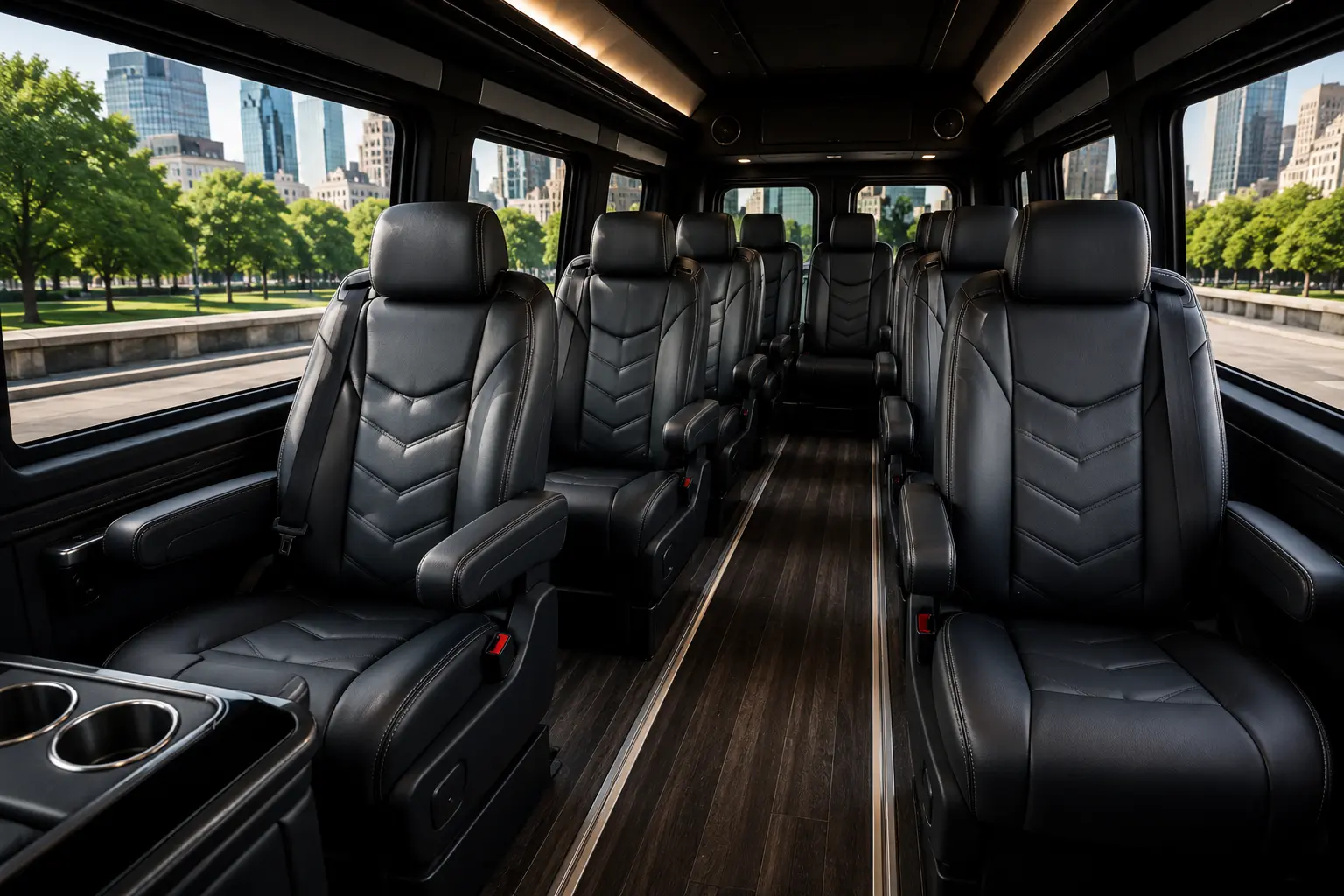 Mercedes Sprinter Van Rental Indianapolis - Luxury Interior with Premium Leather Seating