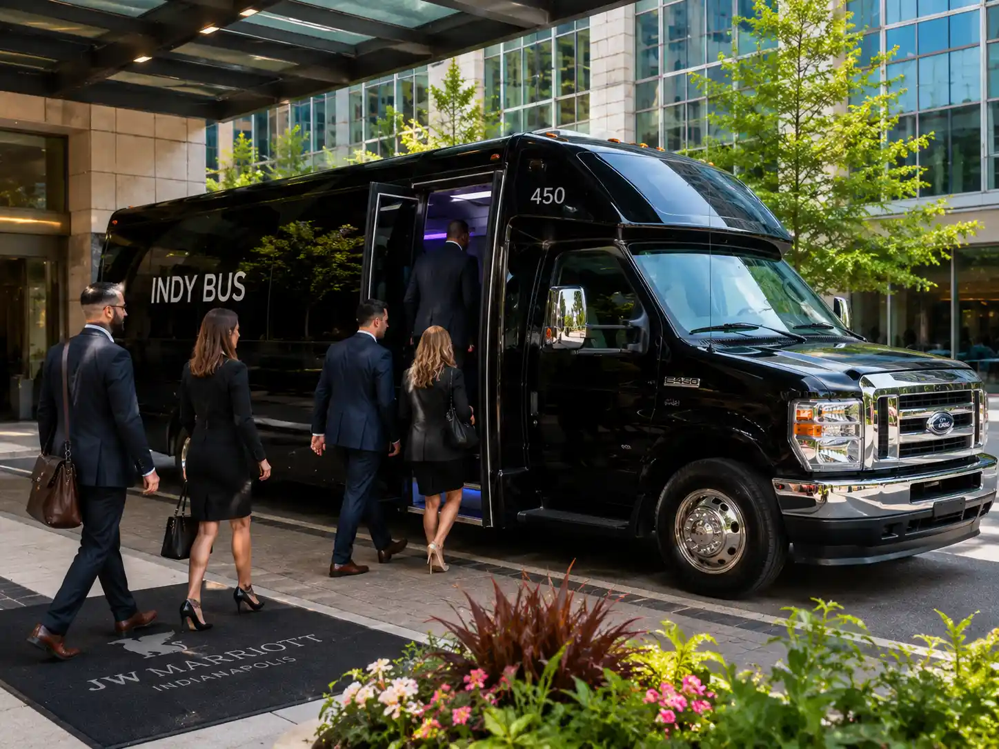 Mini Coach Rental Indianapolis Corporate Event Group Transportation Service