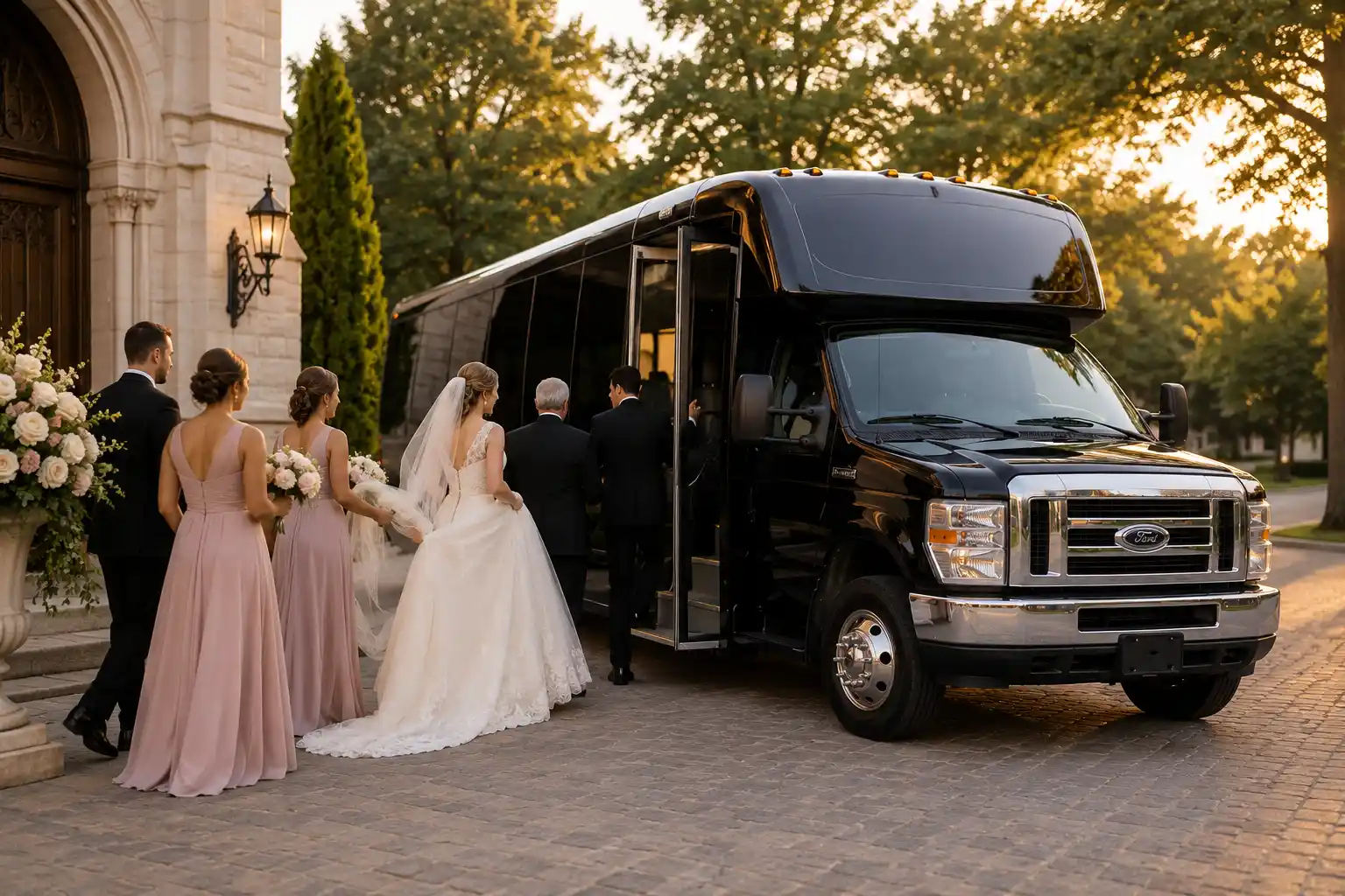 Wedding Shuttle Indianapolis - Bridal Party Transportation Service